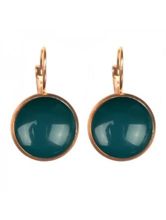 Urban Hippies Øreringe, Solid Teal Dots GP